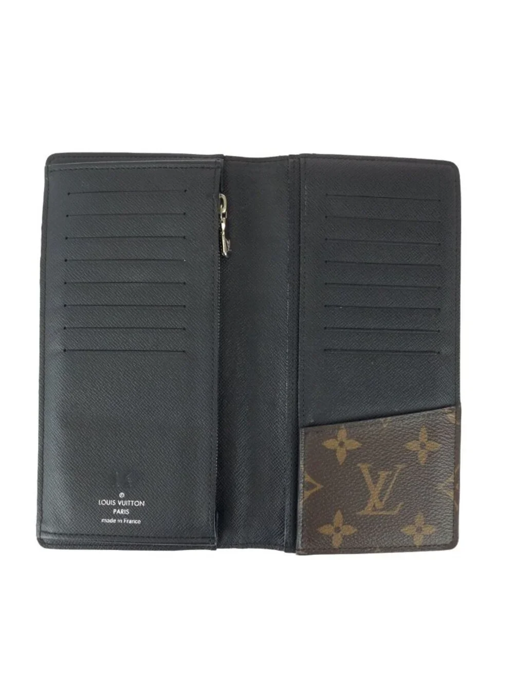 Louis Vuitton Monogram Macassar Portefeuille Brazza Brown Wallet